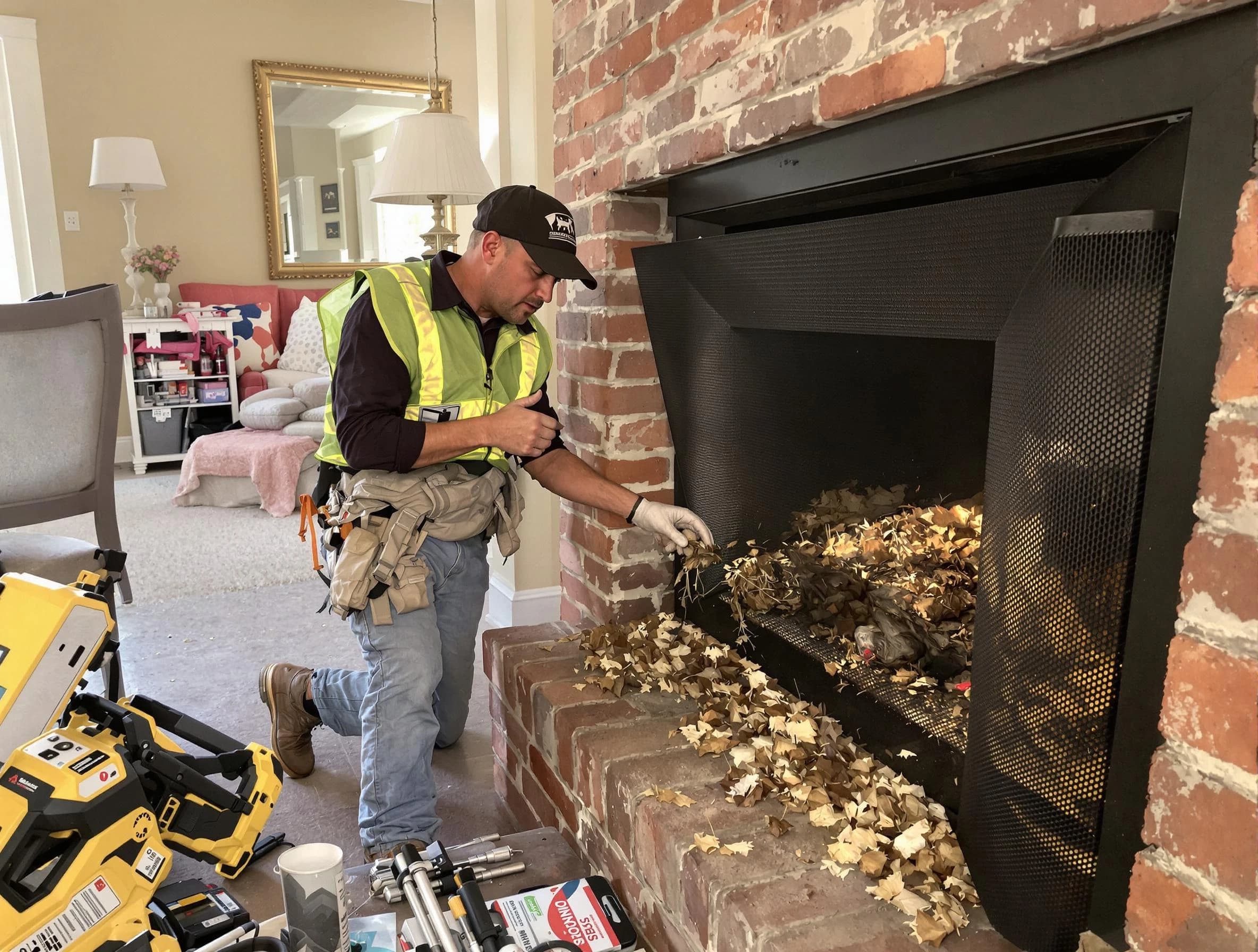 Safe screening installation by New Brunswick Chimney Sweep in New Brunswick, NJ