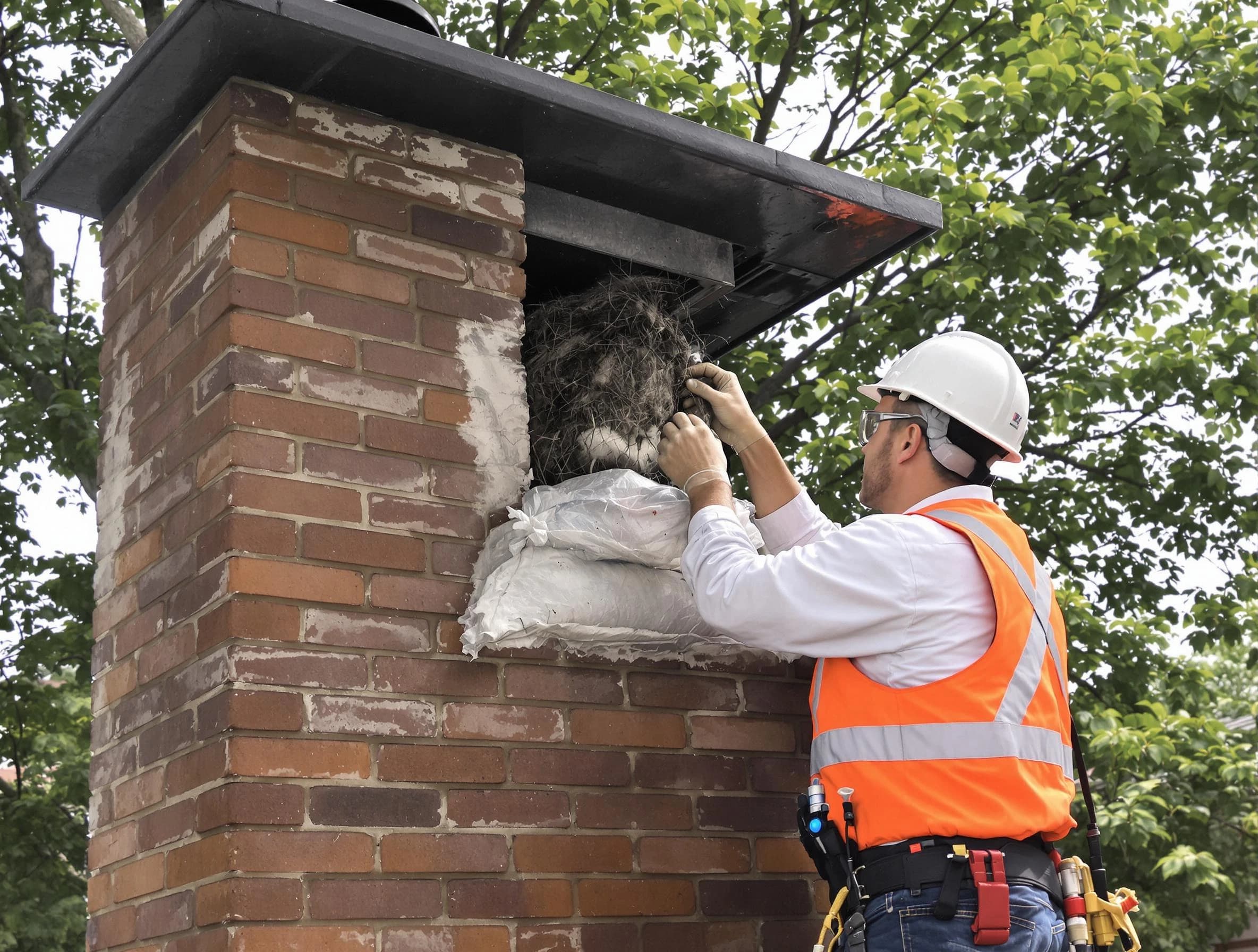 Humane removal of debris and animals by New Brunswick Chimney Sweep in New Brunswick, NJ