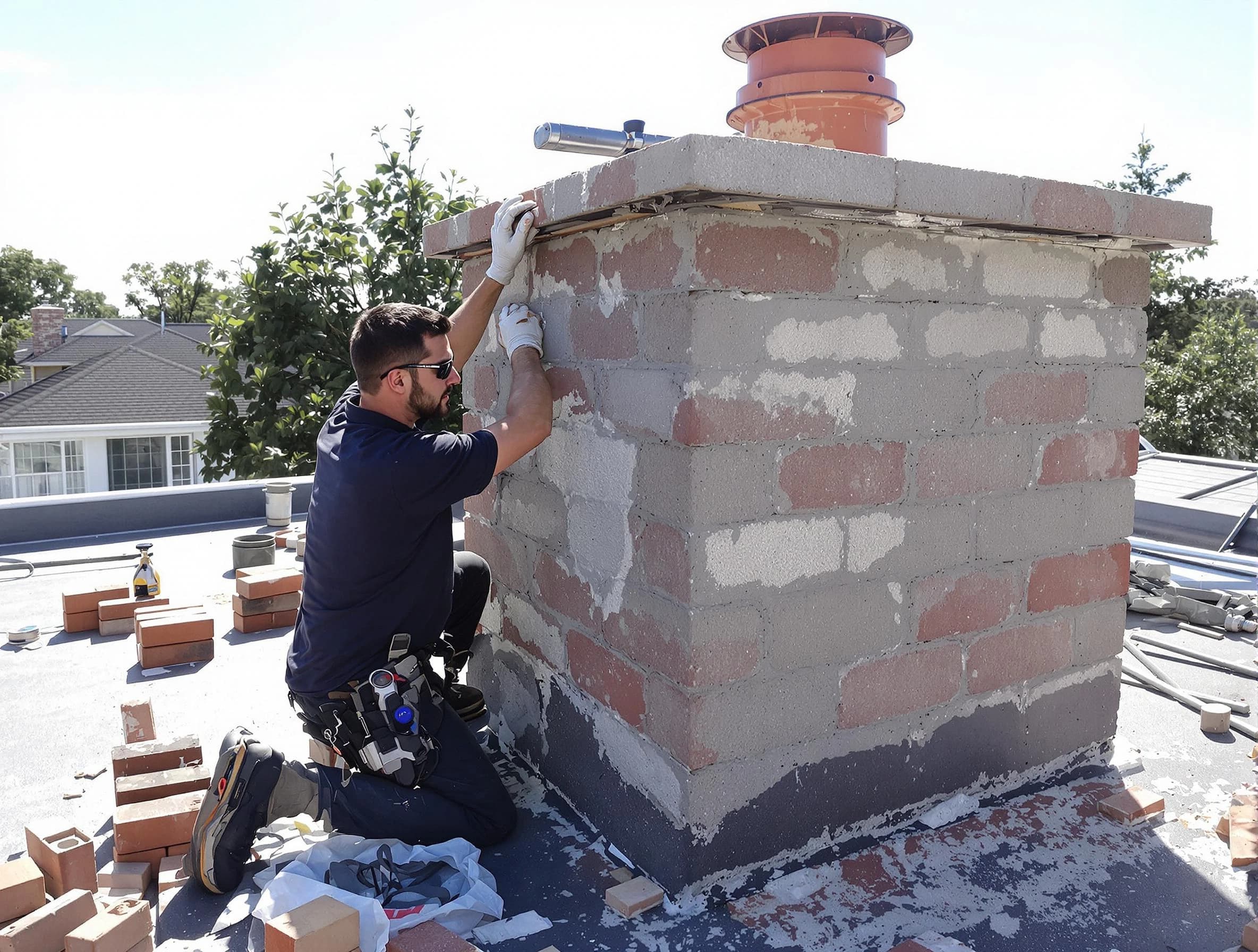 Advanced chimney repair process by New Brunswick Chimney Sweep in New Brunswick, NJ